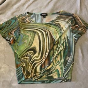 Mesh trippy shirt